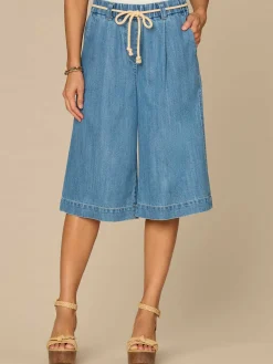 "Ab"leisure Skyrise Relaxed Bermuda Shorts with Rope Tie Belt