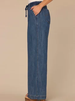 "Ab"leisure Skyrise Rope Tie Belt Spade Pocket Pleated Wide Leg Jeans