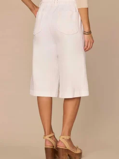 "Ab"leisure Skyrise Spade Pocket Bermuda Shorts with Rope Tie Belt