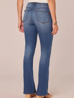"Ab"solution® Artisanal Blue Denim Itty Bitty Bootcut Jeans