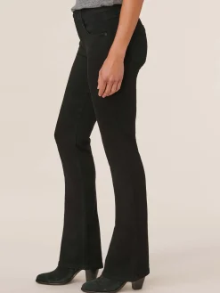 "Ab"solution® Black Denim Petite Itty Bitty Bootcut Jeans