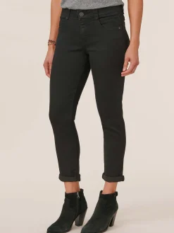 "Ab"solution® Black Denim Petite Ankle Skimmer