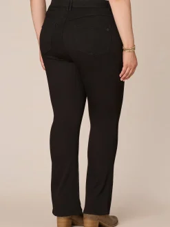 "Ab"solution® Black Denim Plus Itty Bitty Bootcut Jeans