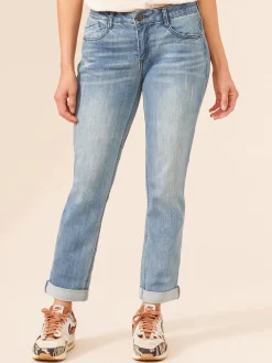 "Ab"solution® Blue Denim Girlfriend Jean