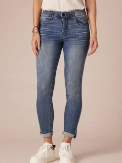 "Ab"solution® Blue Denim Petite Ankle Skimmer