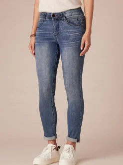 "Ab"solution® Blue Denim Petite Ankle Skimmer