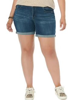 "Ab"solution® 7" Blue Denim Plus Shorts