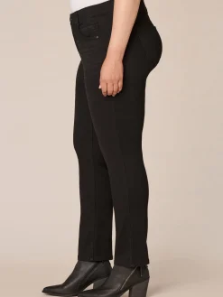 "Ab"solution® Booty Lift Black Denim Straight Leg Plus Jeans