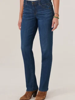 "Ab"solution® Booty Lift Straight Leg Indigo Jeans