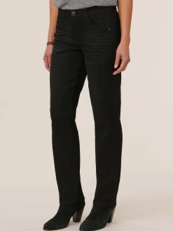 "Ab"solution® Booty Lift Straight Leg Black Jeans