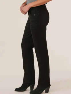 "Ab"solution® Booty Lift Straight Leg Black Jeans
