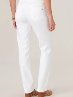 "Ab"solution® Booty Lift Straight Leg White Jeans