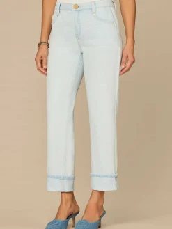 “Ab”solution® High Rise Boyfriend Jeans with Side Entry Pockets