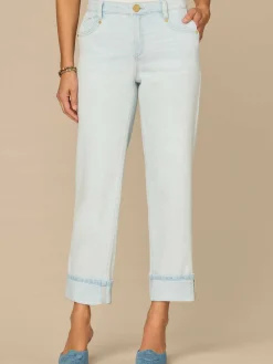 “Ab”solution® High Rise Boyfriend Jeans with Side Entry Pockets