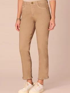 "Ab"solution High Rise Cascading "D" Pocket Slim Straight Petite Jeans