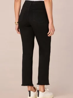 "Ab"solution High Rise Cascading D Slim Straight Petite Jeans