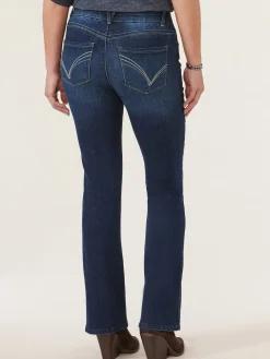 "Ab"solution High Rise Cascading "D" Itty Bitty Bootcut Tall Jeans