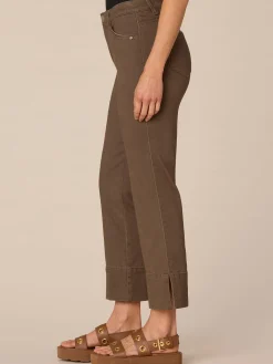 "Ab"solution High Rise Center Seam Kick Flare Pant with Side Slit