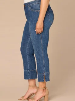 "Ab"solution® High Rise Center Seam Plus Size Kick Flare Jeans