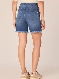 "Ab"solution High Rise Chewed Hem Short