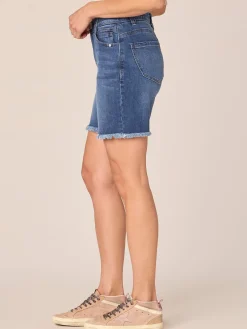 "Ab"solution High Rise Chewed Hem Short