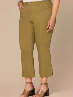 "Ab"solution® High Rise Colored Center Seam Plus Size Kick Flare Pants