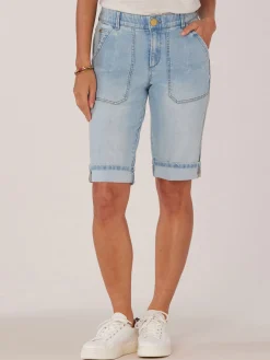 "Ab"solution High Rise Cuffed Hem Repreve Bermuda Short