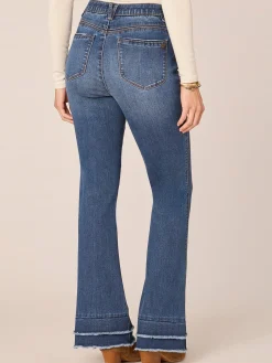 "Ab"solution High Rise Double Layer Hem Itty Bitty More Boot Jeans