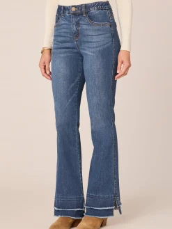 "Ab"solution High Rise Double Layer Hem Itty Bitty More Boot Jeans