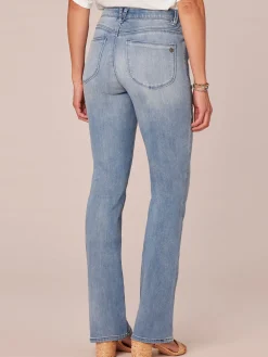 "Ab"solution® High Rise Itty Bitty Bootcut Light Blue Jeans