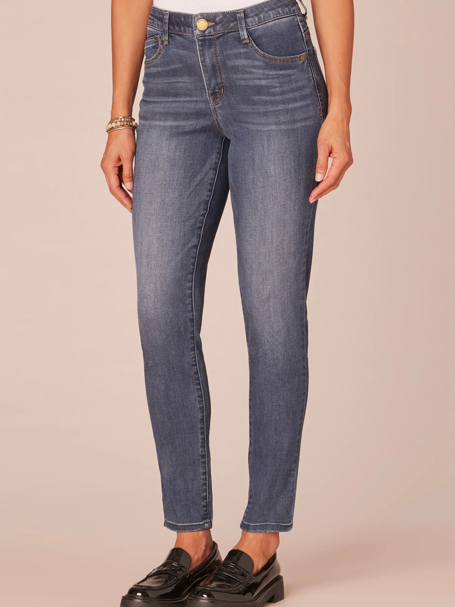 "Ab"solution® High Rise Modern Plus Size Ankle Length Jeans