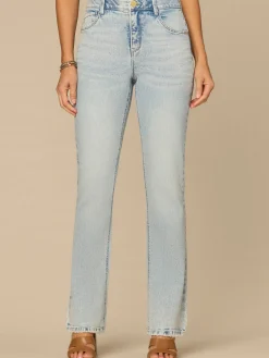 “Ab”solution® High Rise Petite Itty Bitty Boot Jeans with Double Yoke