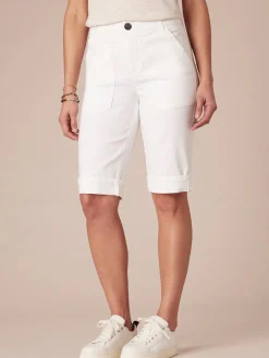 “Ab”solution® High Rise Plus Size Bermuda Shorts with Coin Pocket