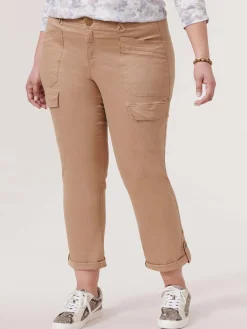 "Ab"solution® High Rise Roll Cuff Plus Cargo Utility Pant
