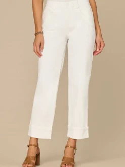 "Ab"solution® High Rise Round Up Embroidered Pocket Boyfriend Jean