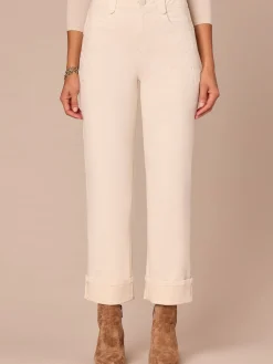 "Ab"solution® High Rise Round Up Embroidered Pocket Boyfriend Jean