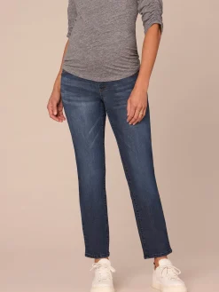 "Ab"solution Indigo Maternity Straight Leg Baby Bump Jeans