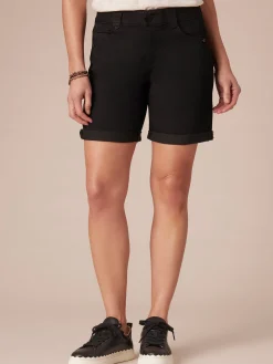 "Ab"solution® 7" Inseam Black Denim Short