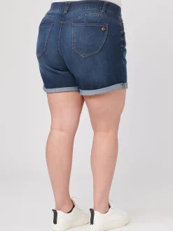 "Ab"solution® 5.5" Inseam Indigo Plus Shorts