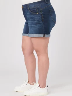 "Ab"solution® 5.5" Inseam Indigo Plus Shorts