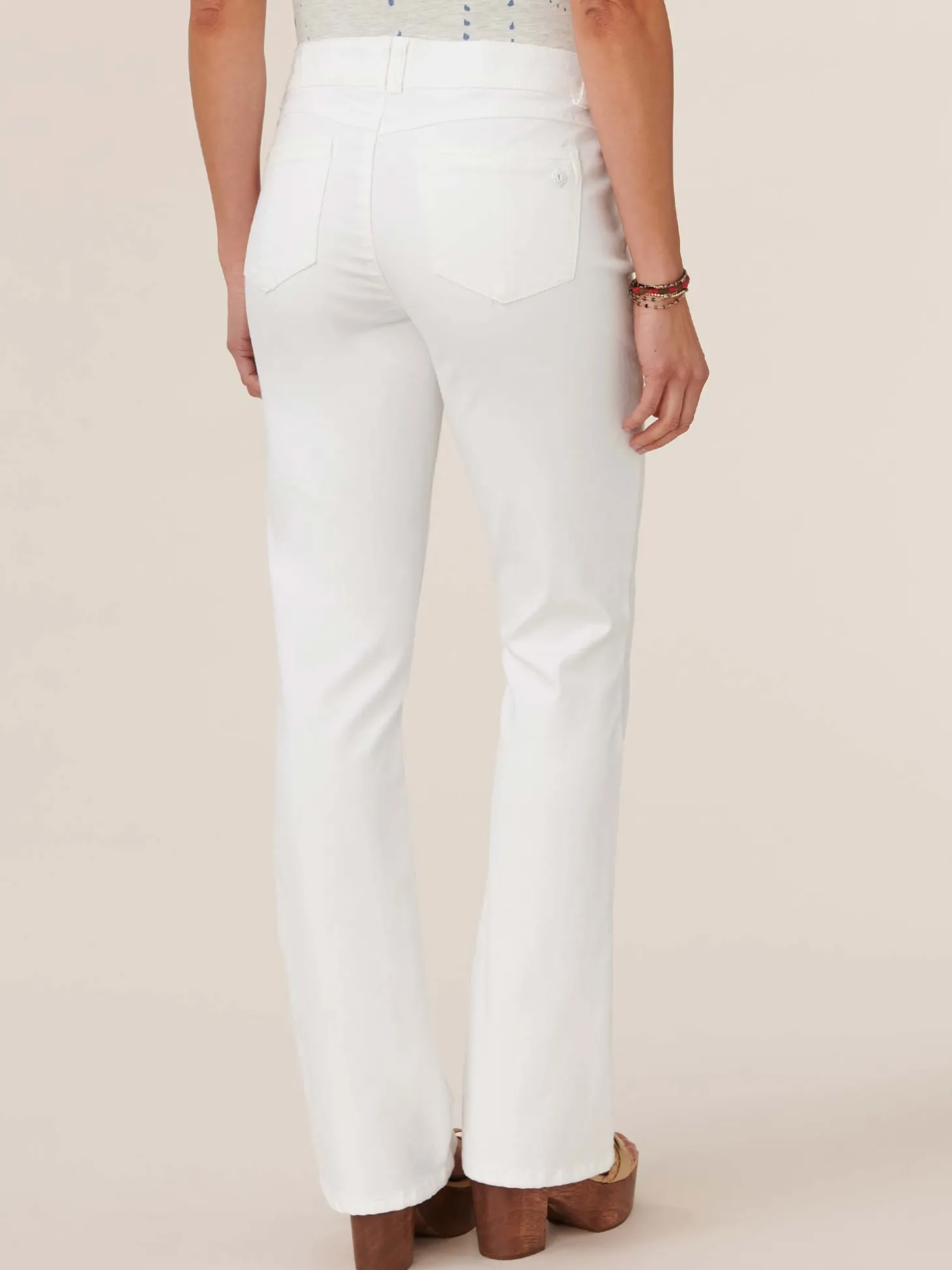 "Ab"solution® Itty Bitty Bootcut White Jeans