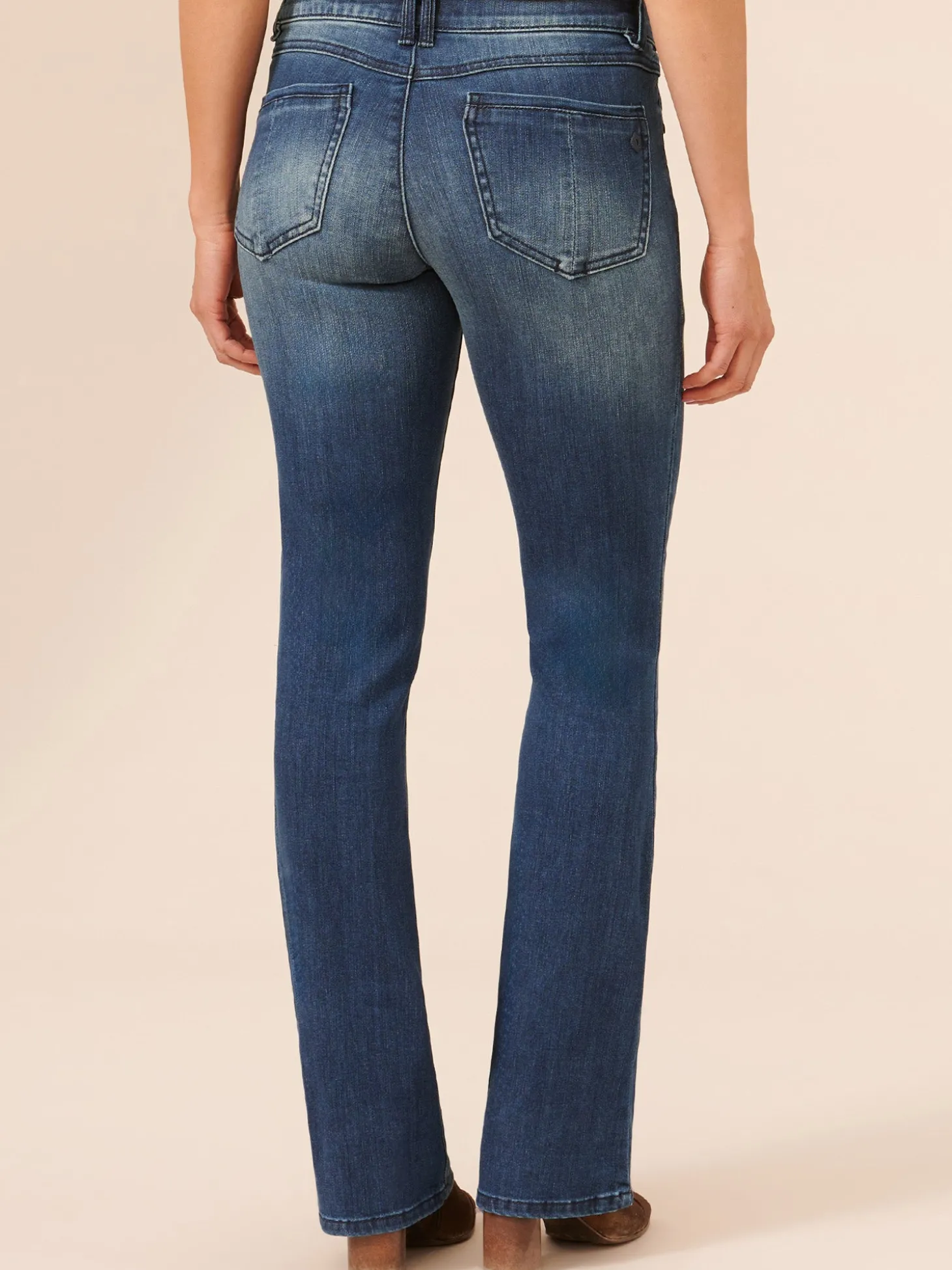 "Ab"solution® Itty Bitty Bootcut Blue Jeans