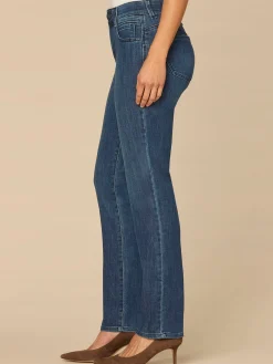“Ab”solution® Mid-Rise Blue Booty Lift Straight Leg Jeans