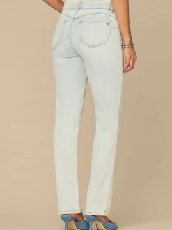 “Ab”solution® Mid-Rise Booty Lift Petite Straight Leg Jeans