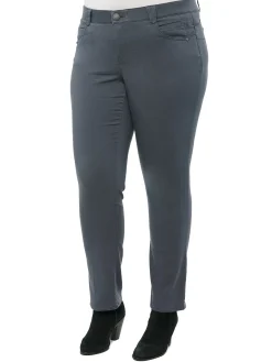 "Ab"solution® Mid-Rise Booty Lift Straight Leg Plus Size Colored Jeans
