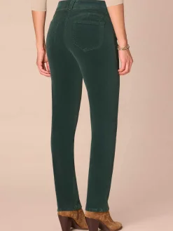 "Ab"solution® Mid-Rise Corduroy Plus Size Straight Leg Pants