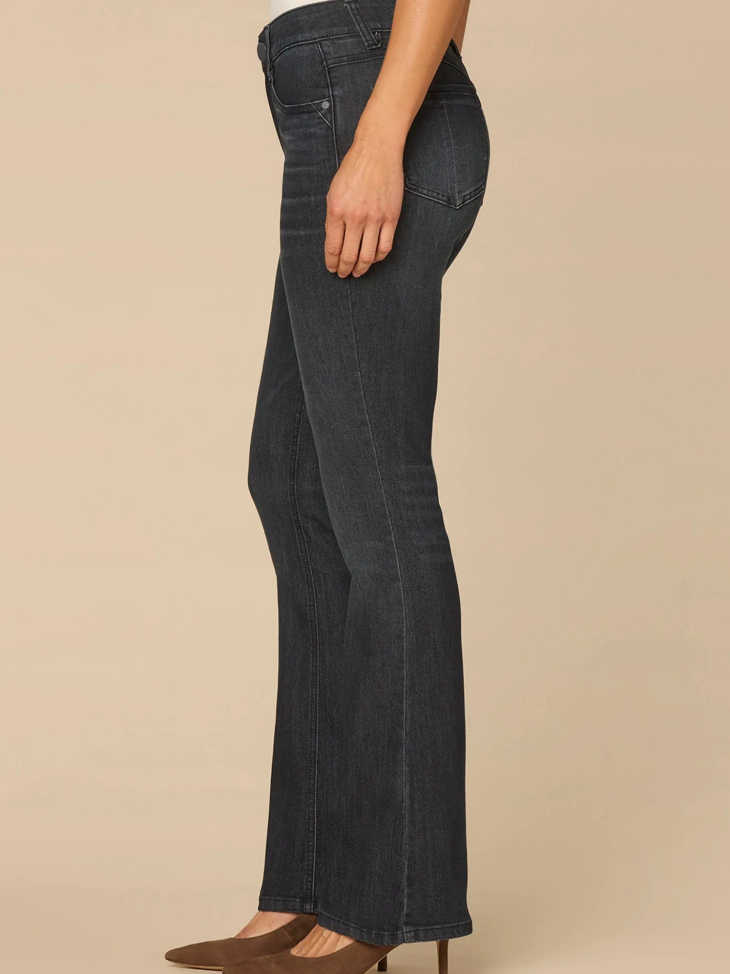 “Ab”solution® Mid-Rise Dark Indigo Artisanal Itty Bitty Boot Jeans
