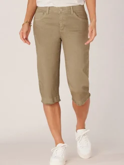 "Ab"solution Mid-Rise Fray Hem Skimmer Pant
