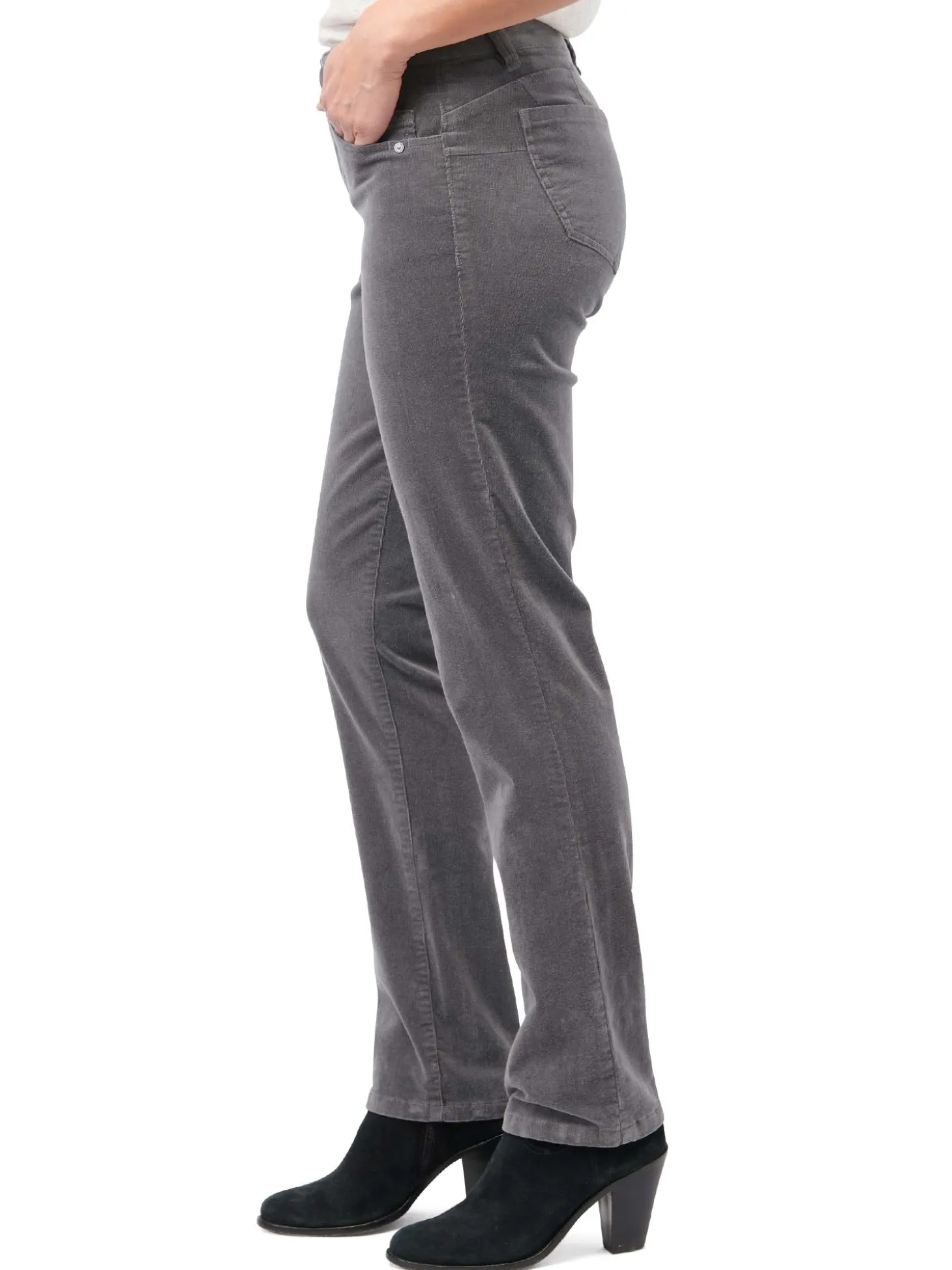 "Ab"solution® Petite Corduroy Straight Leg Pants