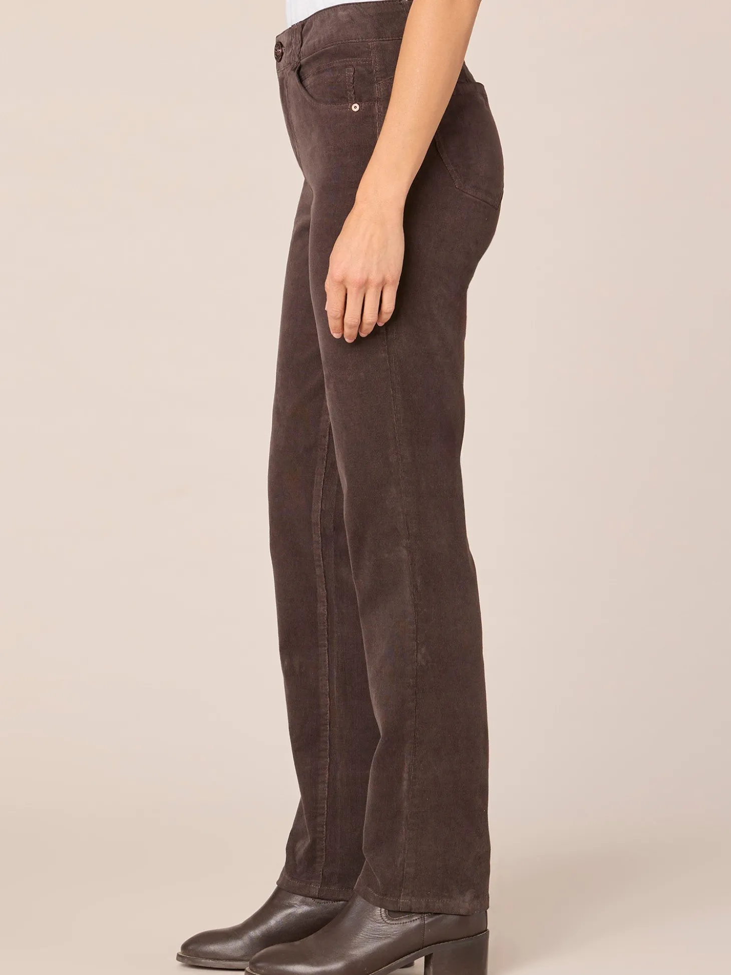 "Ab"solution® Petite Corduroy Straight Leg Pants
